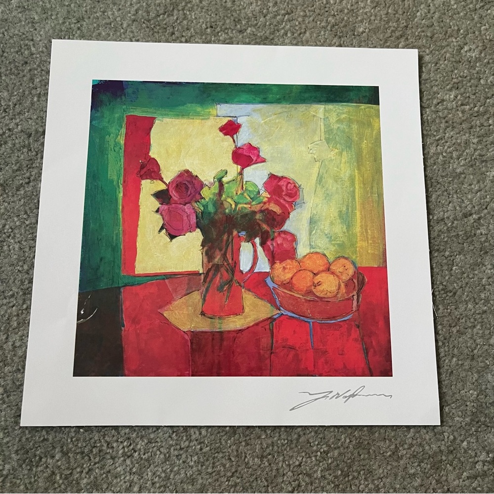 Yuval Wolfson “Breakfast Table” Vintage 2015 New Seriolithograph Print